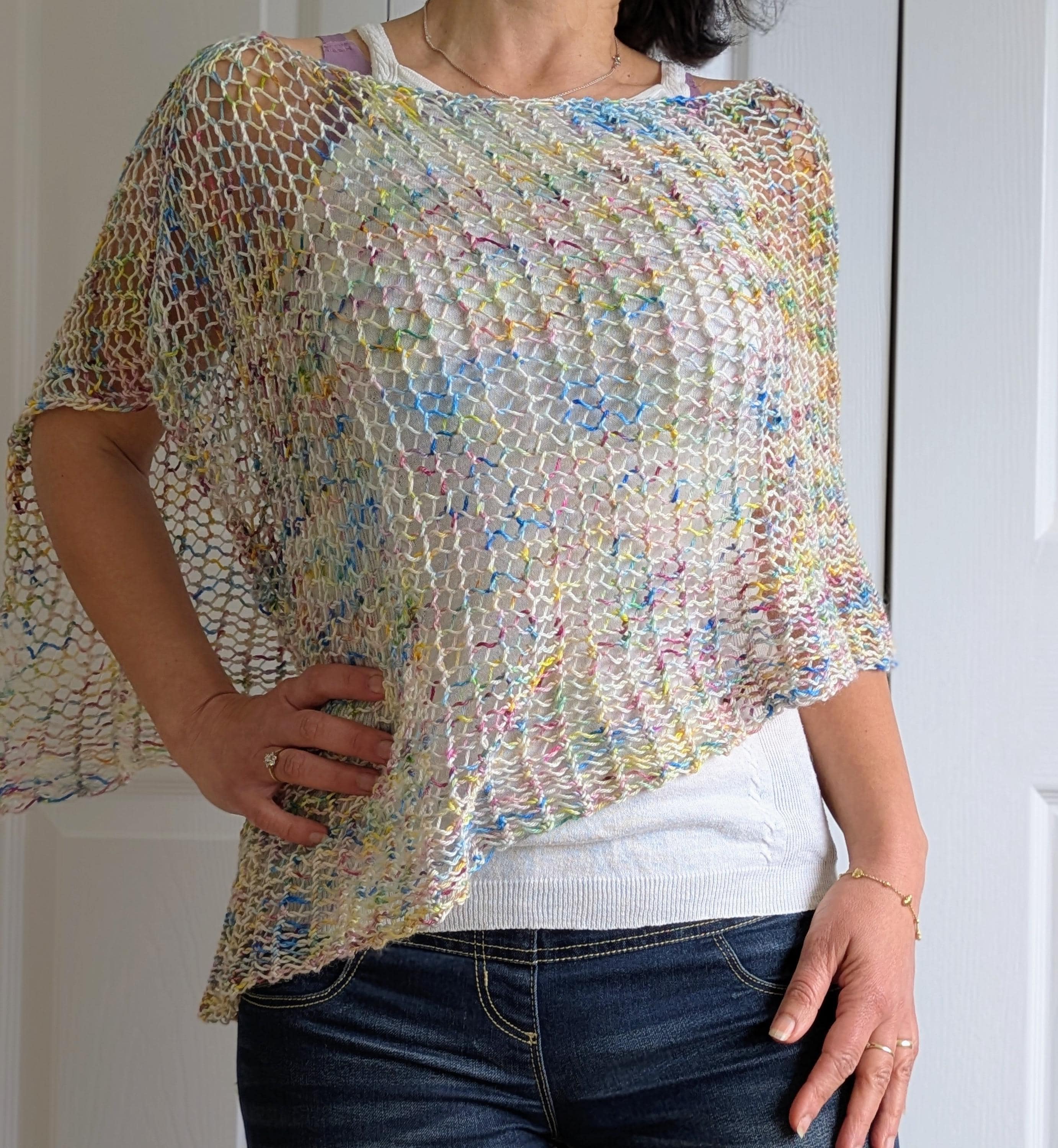 Lumignon ♥ love check summer knit op Lumignon original ♥ love check summer knit op 【ピンク