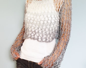 UN3D.♡TRIVIAL BORDER ASYMME KNIT TOP
