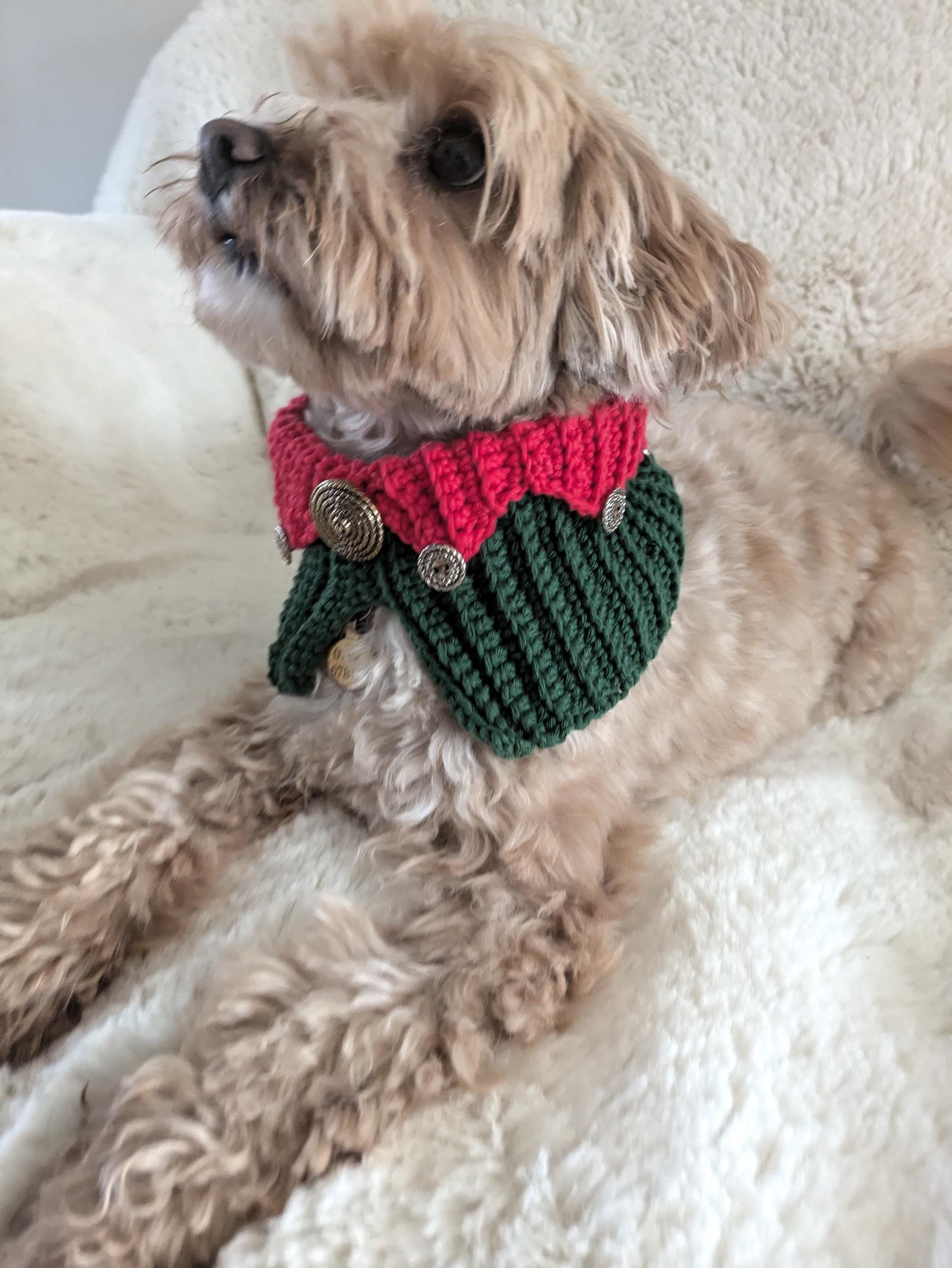18 Dog Snood Crochet Patterns for Cozy, Cute, and Practical Pet Wear 4 Crochet Elf Dog Cowl Pattern: Pet Snood Neckwarmer