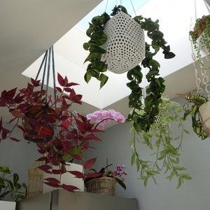 PDF Crochet PATTERN Rings Plant Hanger/ Macrame Boho Plants Decor/Indoor Outdoor Trailing Plants Holder/ PDF Digital File image 9