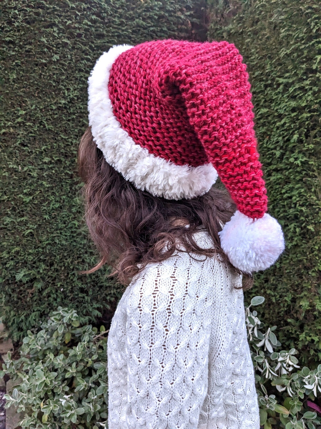 Knitting PATTERN Santa Hat/christmas Knit Beanie/ Chunky Etsy