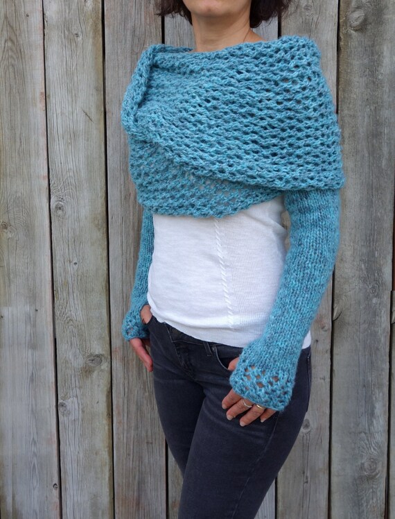 Shrug wrap deals with sleeves