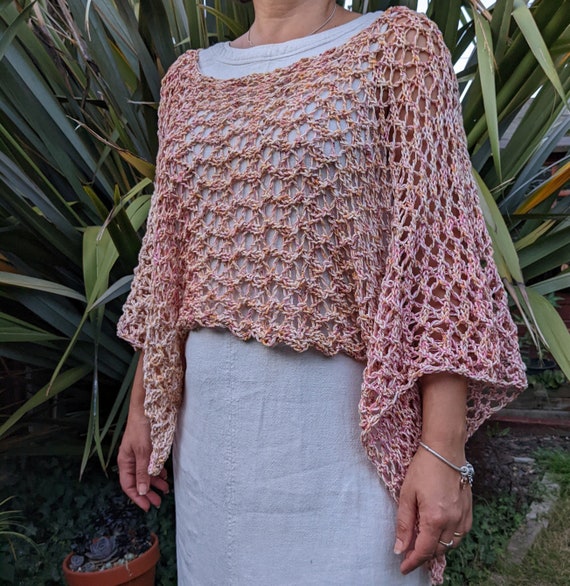 Knitting PATTERN Truro Top Loose Knit Beach Cover Up/ Summer