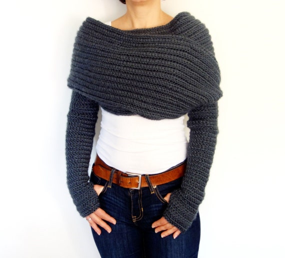 Shrug wrap clearance with sleeves