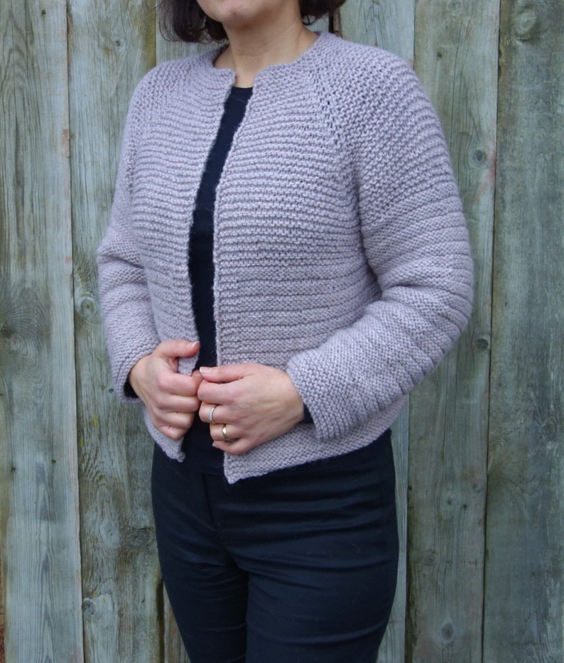 Knitting PATTERN The Oxford Cardigan/ Chunky Knit Shrug/ | Etsy