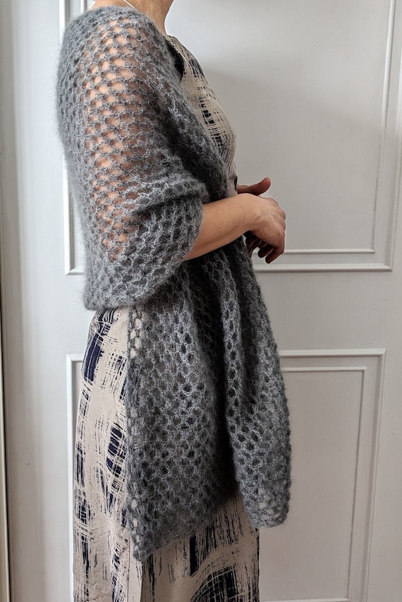 マフラー・ストール mellotory 100% Cashmere Crochet Shawl Muffler (Ivory) Mohair crochet scarf pattern free | HanJan Crochet