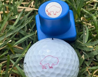 Custom Buffalo Golf Ball Stamp - Vintage Buffalo Golf Ball Marker - Gift for Buffalo Fan - Personalized Buffalo Golf