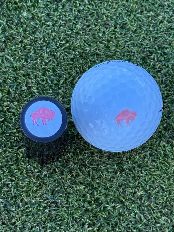 Buffalo Golf Ball Stamp - Gift for Buffalo Fan - Vintage Buffalo Custom Golf Ball Marker - Personal Golf Ball Stamper