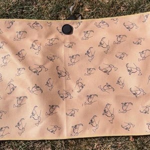 Golden Retriever Golf Towel – Custom Dog Golf Gift – Magnetic Golf Accessory - Golf Gift for Mom - Gift for Dad - Dog Golf Towel Magnetic Towel Only