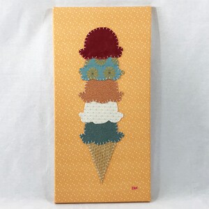 Ice Cream Cone #3 Handmade Original Art