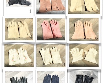 Vintage Gloves Circa 1920's - 1960's VERY SMALL!