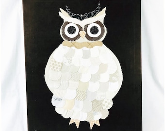 Large Owl #5 Fabric Wall Art