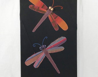 2 Dragonflies #6 Handmade Original Art