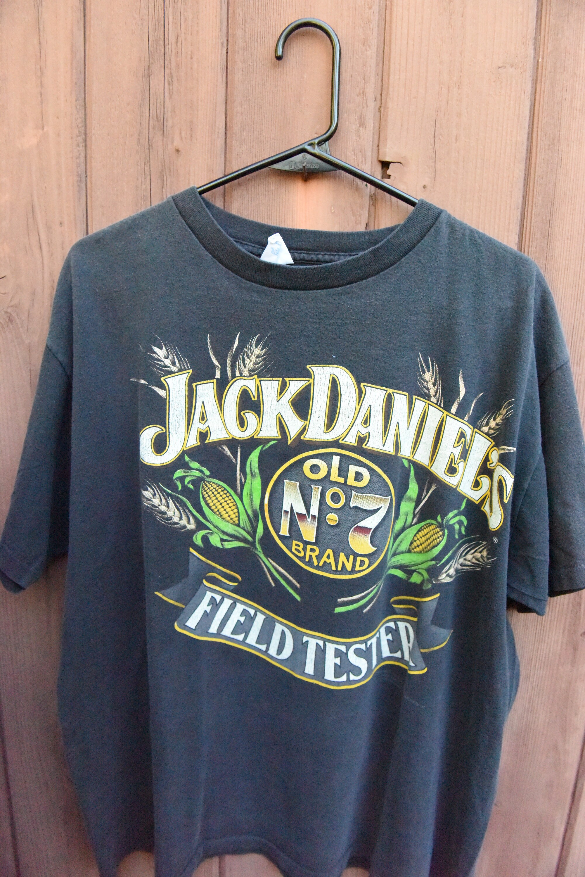 Vintage Single Stitch Jack Daniels No7 Whiskey Bar T-shirt Size XL