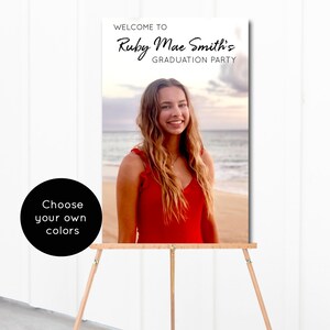 Graduation Party Sign, Graduation Party Poster, Graduation Party Decorations, Graduation Welcome Sign