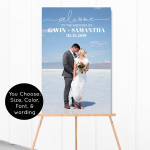 Wedding Welcome Sign, Wedding Photo Poster, Wedding Decoration Banner