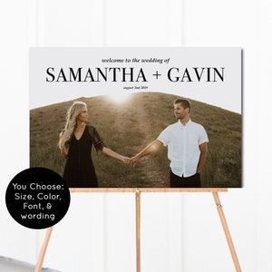 Wedding Welcome Sign, Wedding Decorations Photo Poster, Wedding Sign