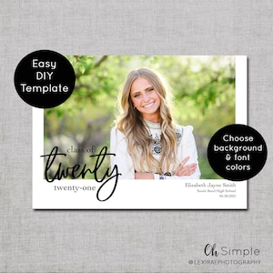 Graduation Invitations Template, Photo Graduation Announcement for Class of 2025 Graduation Party Invitation