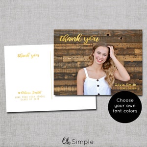 Graduation Thank You Cards, Graduation Thank You Notes, Graduation Postcards, Class of 2024 Thank You Notes