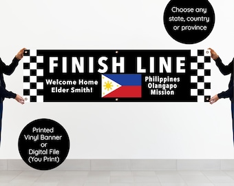 Banner de bienvenida a casa para misioneros: Letrero del aeropuerto SUD (impreso o digital)