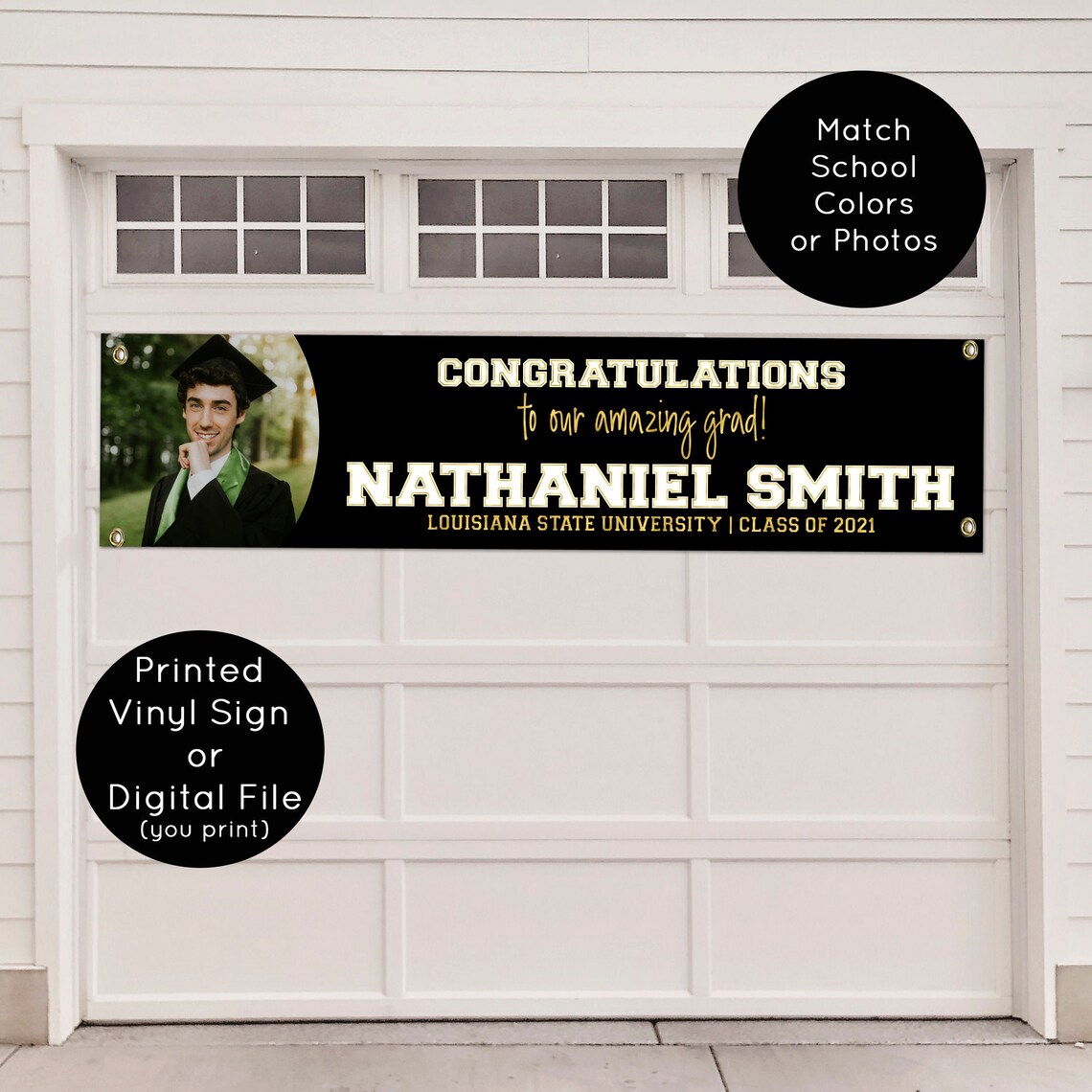 Outdoor Graduation Banner Social Distancing Graduation Sign Etsy