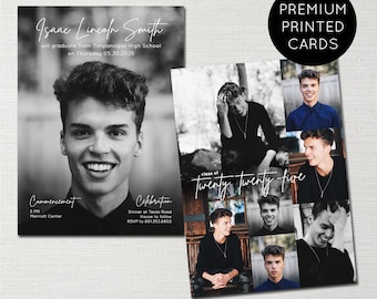 Class of 2026 Graduation Invitations, Photo Collage Design (Printed or Digital)