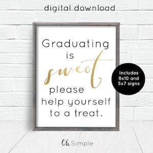 Graduation Party Decorations Printable Bundle, Graduation Banner ...