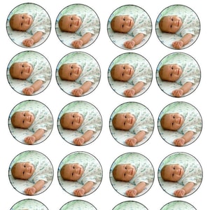 Custom edible cupcake toppers