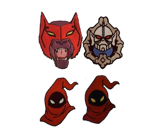 80's She-Ra Hordak, Catra and Shadow weaver (glow in the dark) Iron on Patches