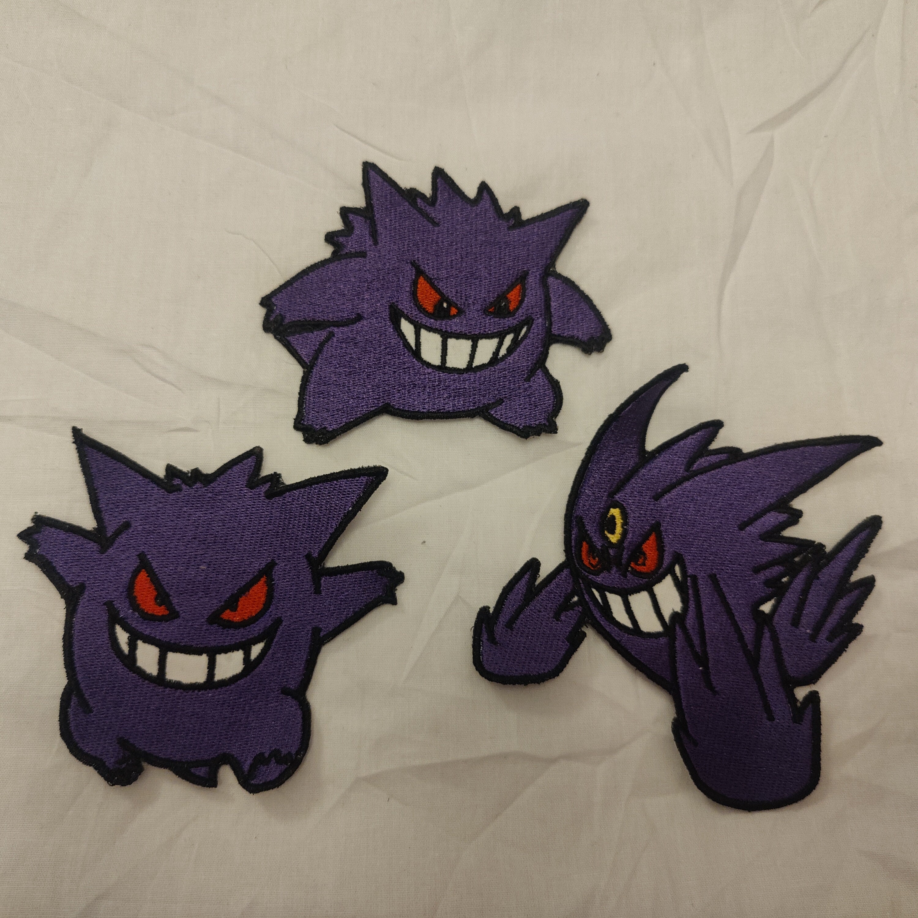 haunter Pokemon roxo patche bordado termocolante