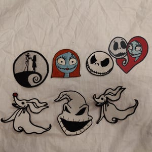 Disney nightmare before christmas  iron on  patches