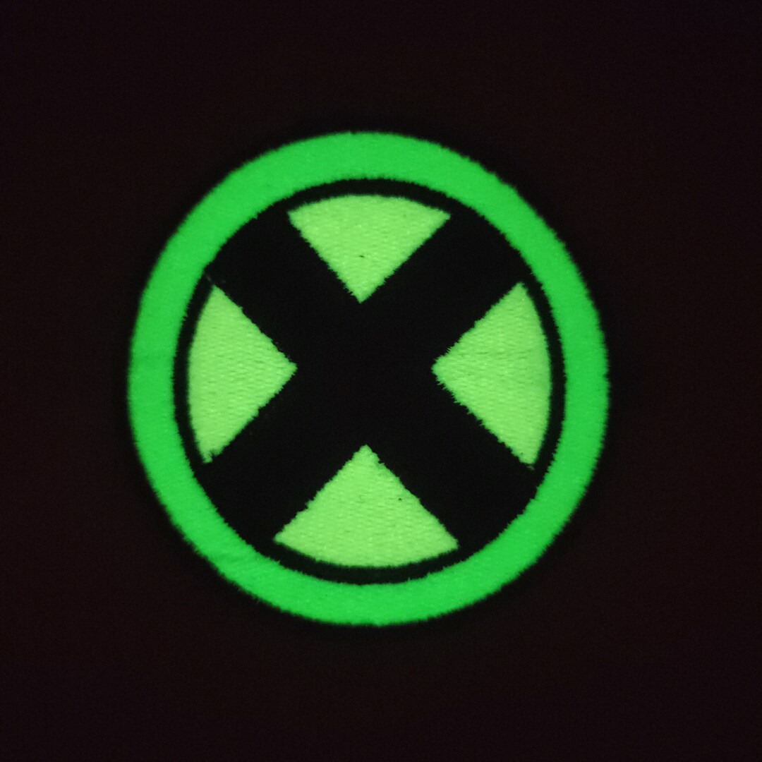 Marvel X-men 90's Communicator Logo Regular and Glow in the Dark Iron ...