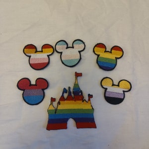 Disney Mickey mouse LGBTQ Iron on patches