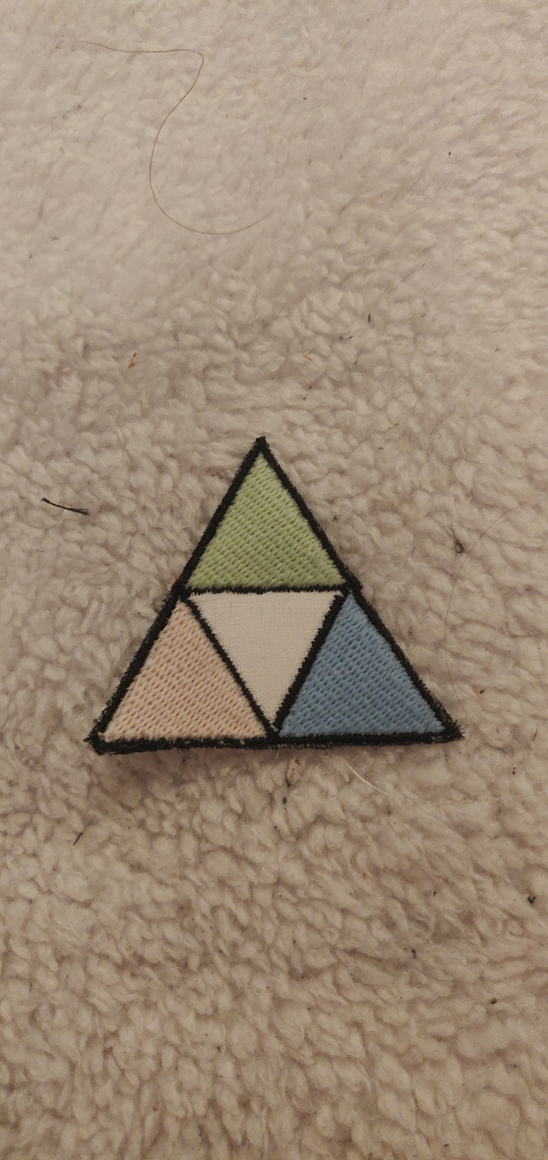 Glow in the dark Legend of Zelda Triforce Iron on patch