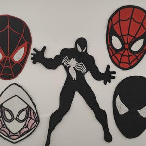 Marvel Spider man, miles morales, sybiot and venom iron  on Patches