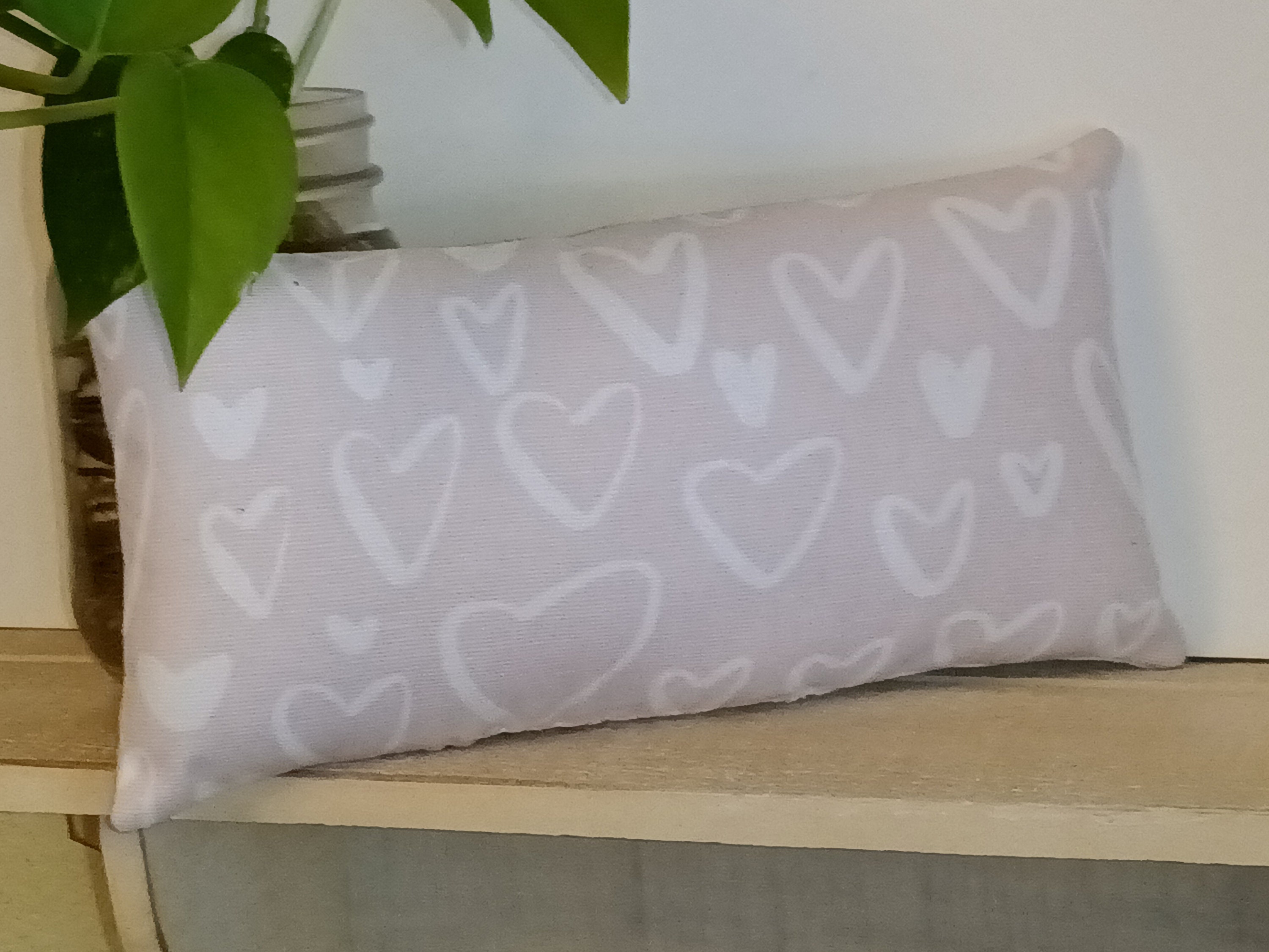 Love You More SMALL White Pillow With Red Heart and Black Etsy