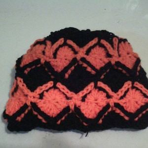 Baby Unisex Bavarian Crochet Beanie; multi-color; great baby shower gift