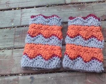 Autumn Leaves Fingerless Mitts for fall