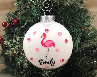 Flamingo Ornament Etsy