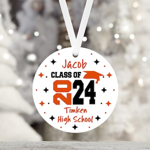Class of 2024 Personalized Ornament-Gift For Teens-Senior-Class of 2025-College-Graduation Gift For Her-Graduation Gift for Him image 5