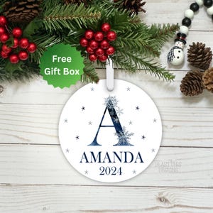Personalized Name Ornament-Last Name Ornament-Family Name Ornament-Personalized Initial Ornament