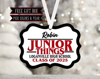 Junior Things Personalized Ornament-High School-Junior-11th Grade-College-High School Gift