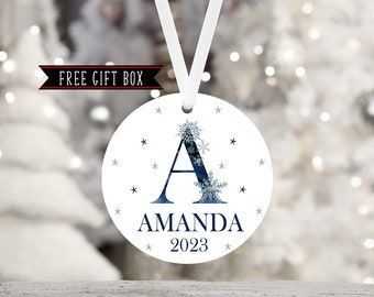 Personalized Name Ornament-Last Name Ornament-Family Name Ornament-Personalized Initial Ornament