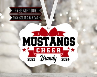 Cheerleading Personalized Ornament-Cheerleading-Team Gift-Cheer Coach