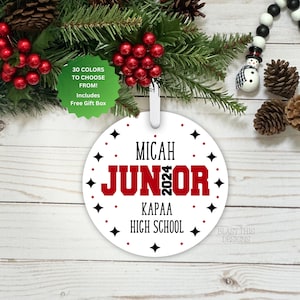 Junior Year Personalized Ornament-High School-Junior-11th Grade-College-High School Gift