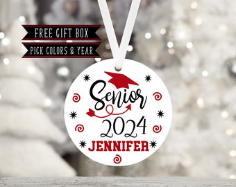 Senior Year (Arrow & Stars) Personalized Ornament-Class of 2024-Class of 2025-Graduation Gift-High School- College-University-Senior Gift