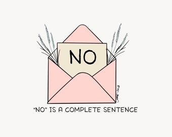 8"x10" No is a complete sentence