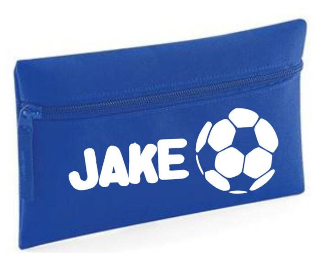 Personalised Kids Football Pencil Case Your Name Back to School Etsy UK
