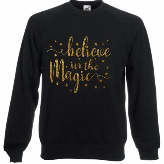 Buy Believe in the Magic Star Print Ladies Xmas Christmas Jumper
