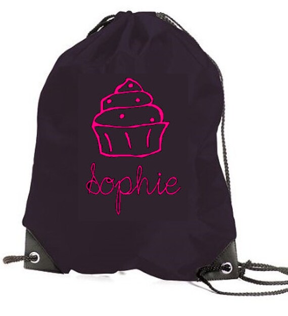 PERSONALISED UNICORN BOOKBAG CUTE SCHOOL PRIMARY NURSERY PRINTED NAME 8 COLOURS